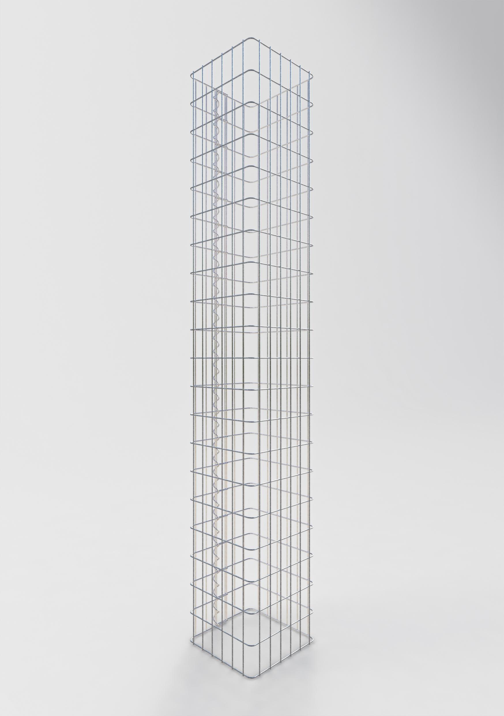 Garten Terrasse Hohe 200 Cm Maschenweite 5 X 20 Cm Gabione Saule Gabionensaule Eckig 32 X 32 Cm Gartenzaune Sichtschutzwande